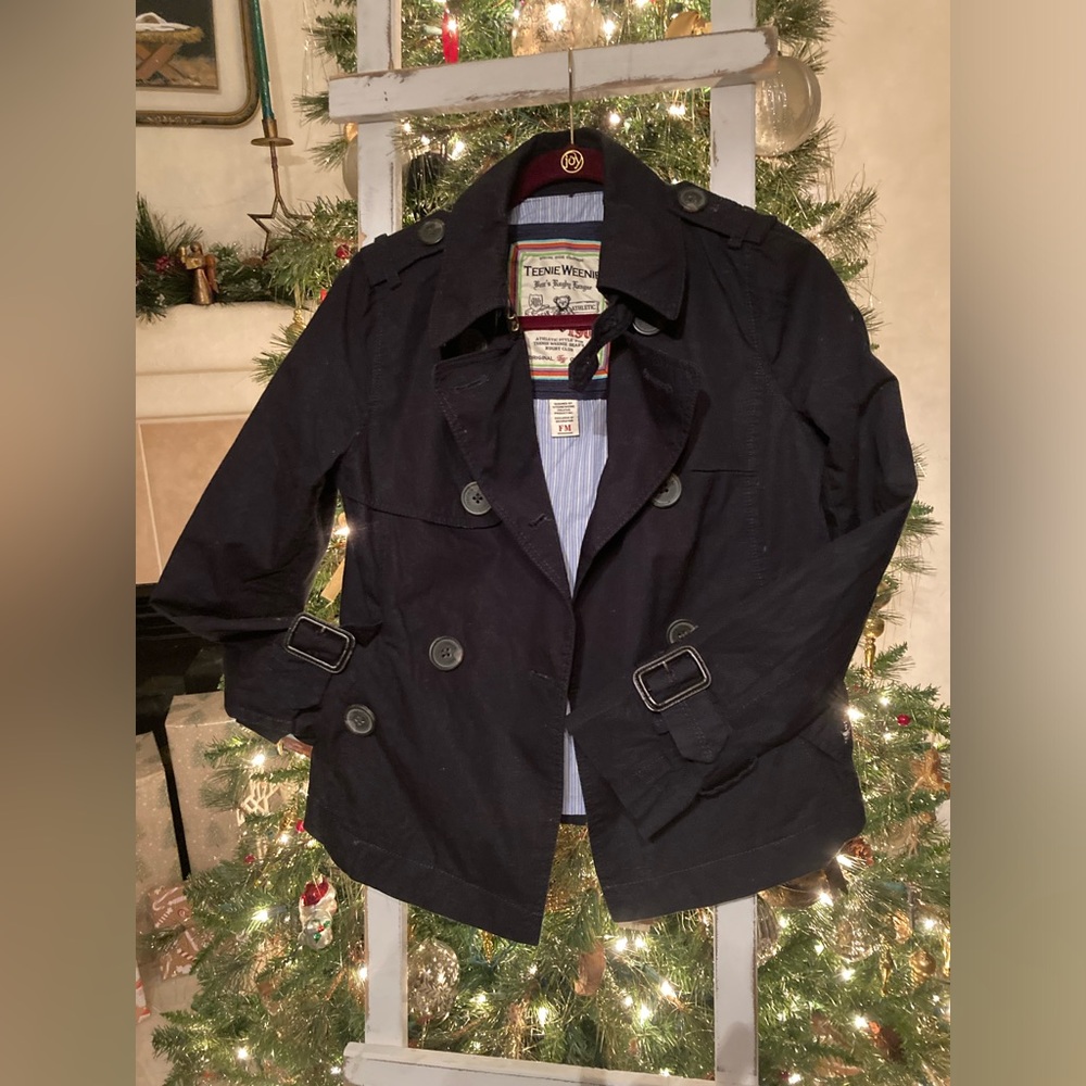 Teenie Weenie Winter Coat Jacket Trenchcoat With Belt For Kids